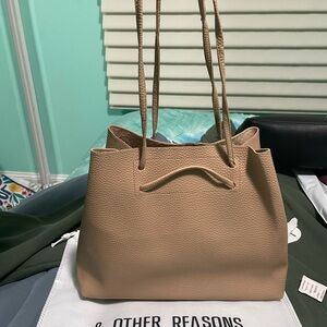 8 Other Reasons Tan Leather Tote Bag